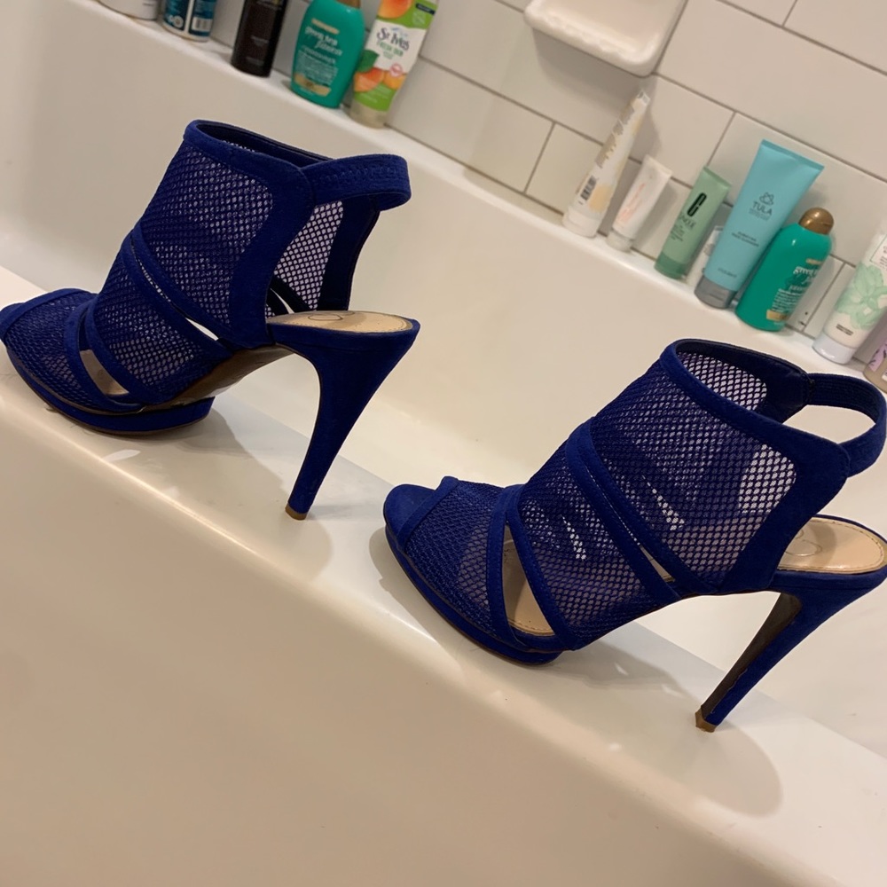 Blue Jessica Simpson heels